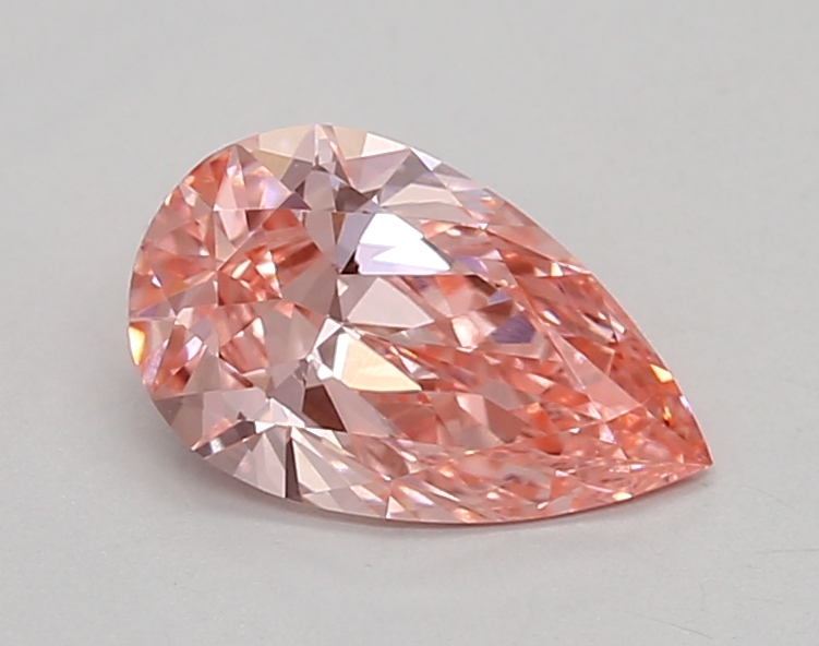 0.86ct FANCY VIVID  PINK VVS1 Pear (IGI)
