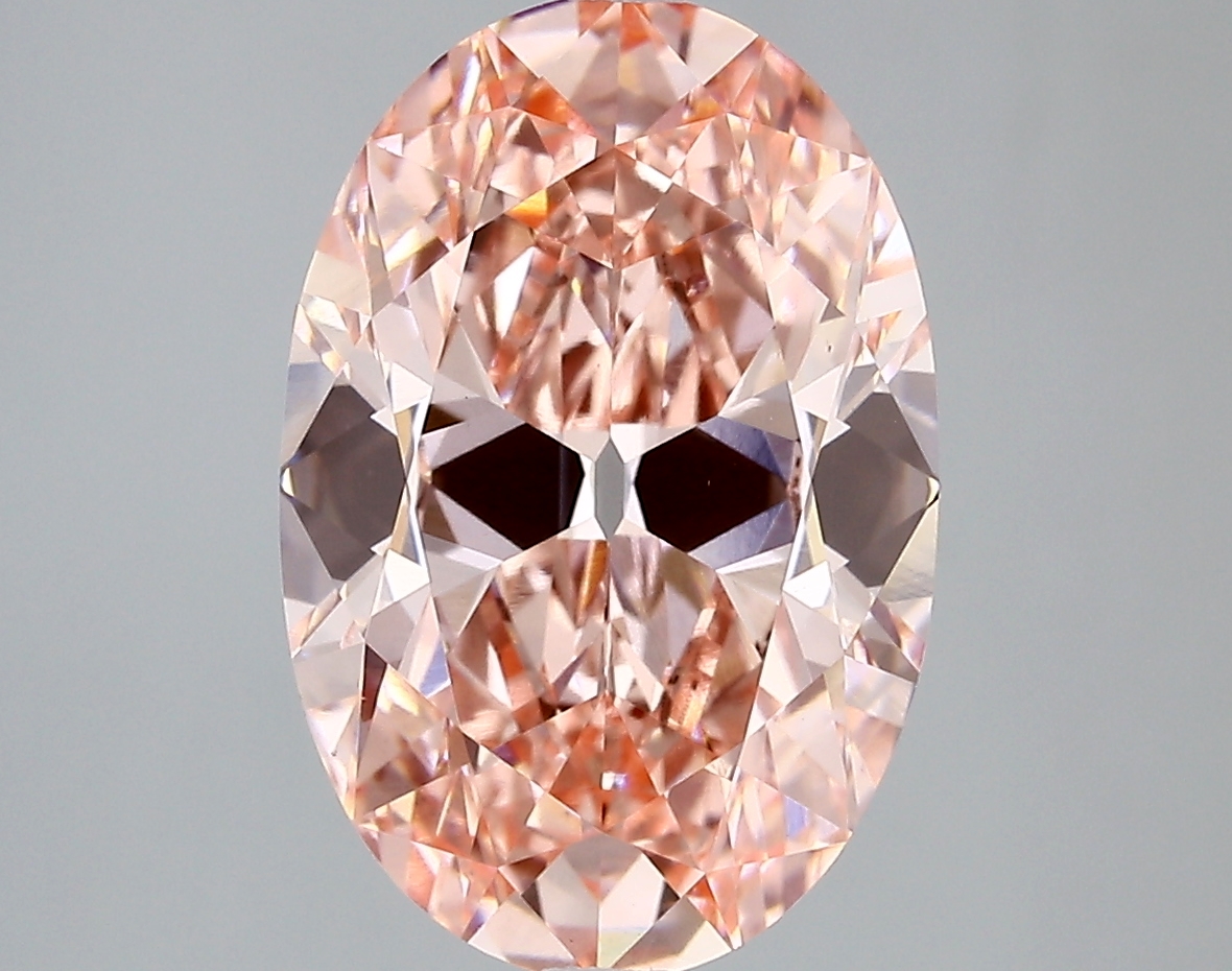 4.51ct FANCY INTENSE  PINK VS1 Oval Old Miner (IGI)