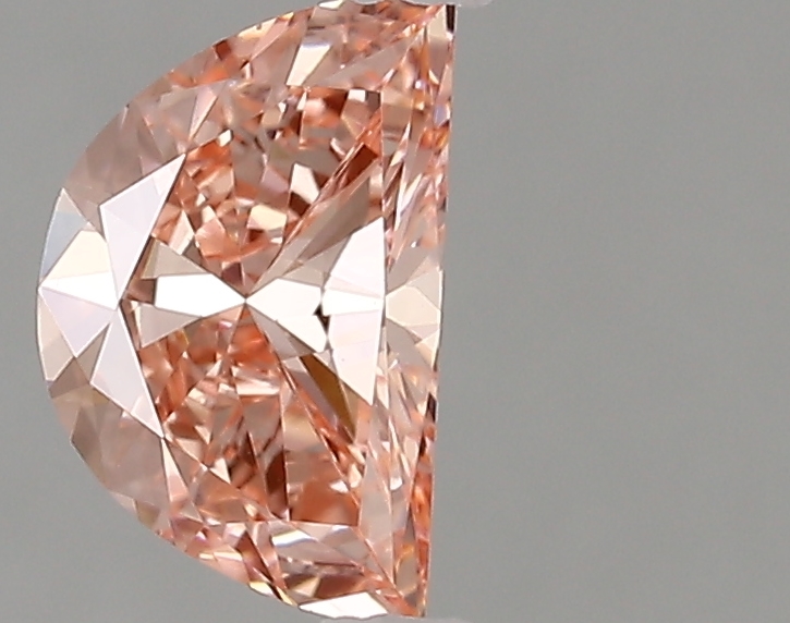 1.00ct FANCY VIVID  PINK VS1 Half Moon (IGI)