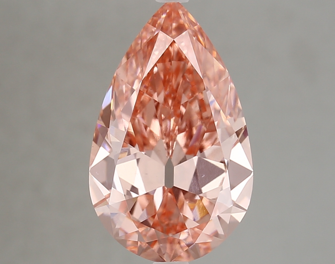 4.04ct FANCY VIVID  PINK VS1 Pear (IGI)