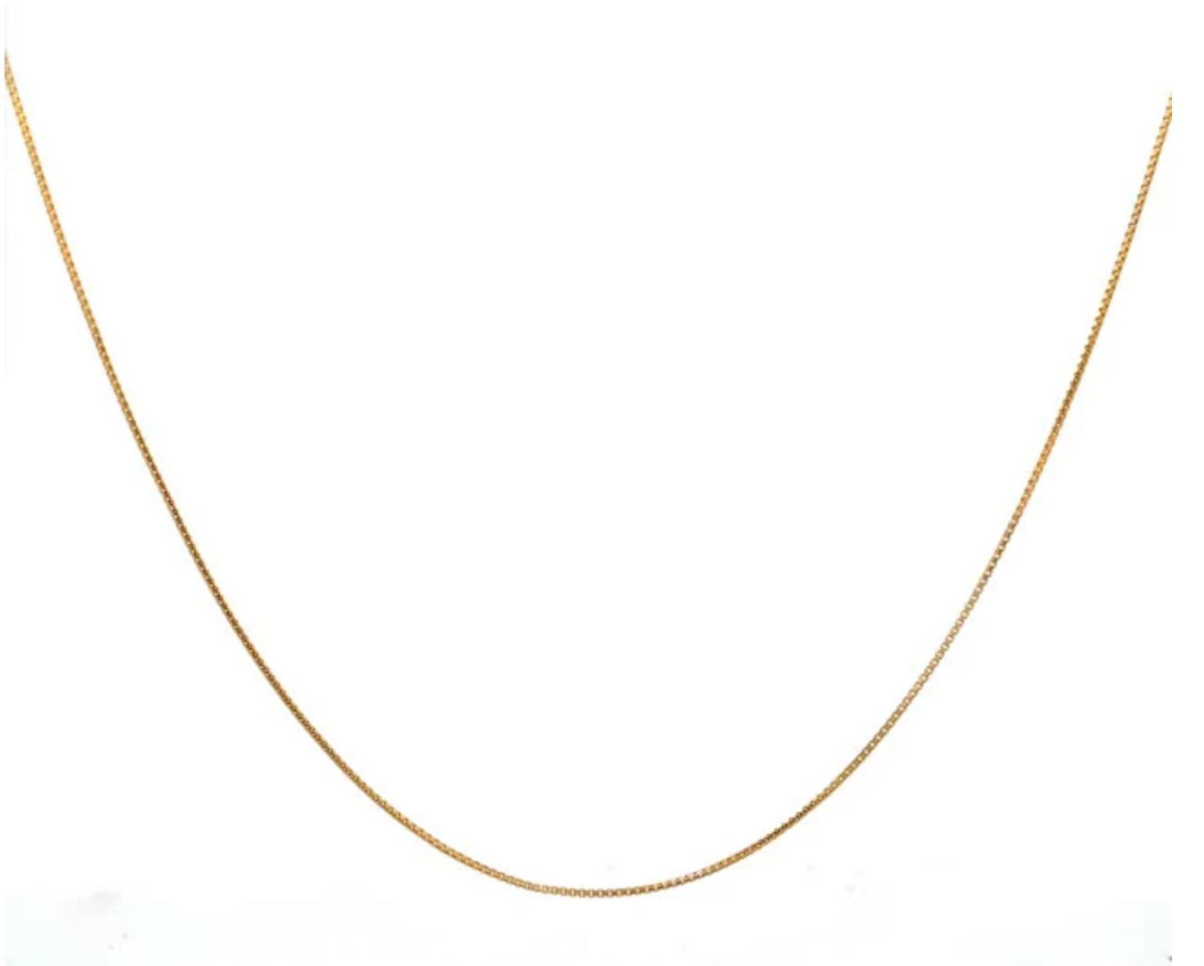 22k Box Chain - 18”