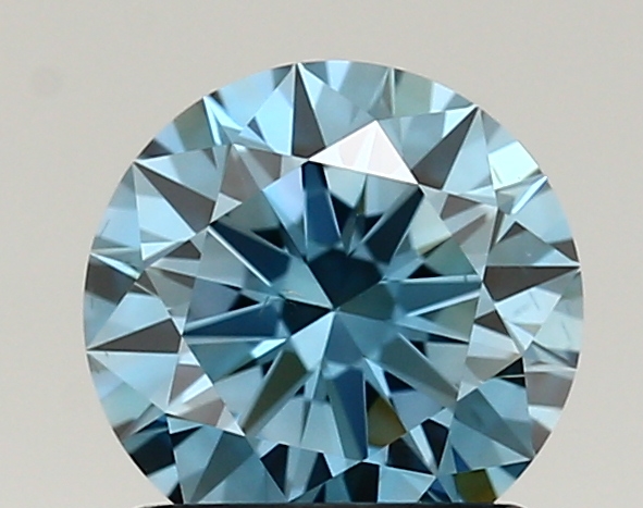 1.12ct FANCY VIVID  BLUE VS2 Round (IGI)