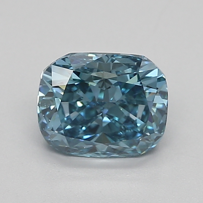 0.95ct FANCY VIVID  BLUE VS1 Cushion (IGI)