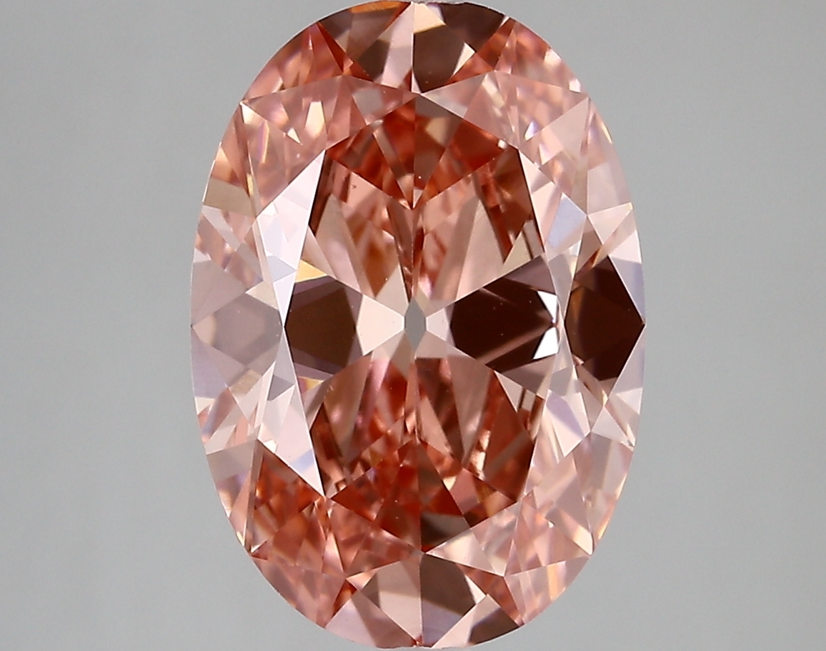 4.41ct FANCY VIVID  PINK VS1 Oval Old Miner (IGI)