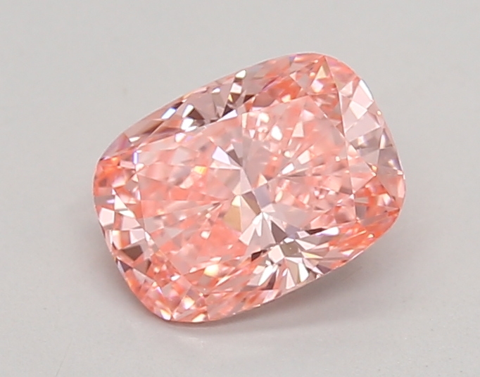 0.90ct FANCY VIVID  PINK VS1 Cushion (IGI)