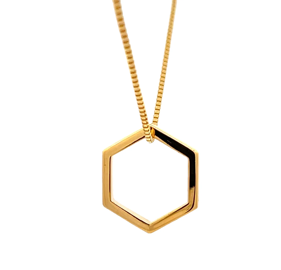 Juliette 22k L’Hexagone Pendant