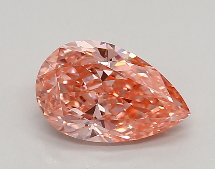 0.92ct FANCY VIVID  PINK VVS2 Pear (IGI)