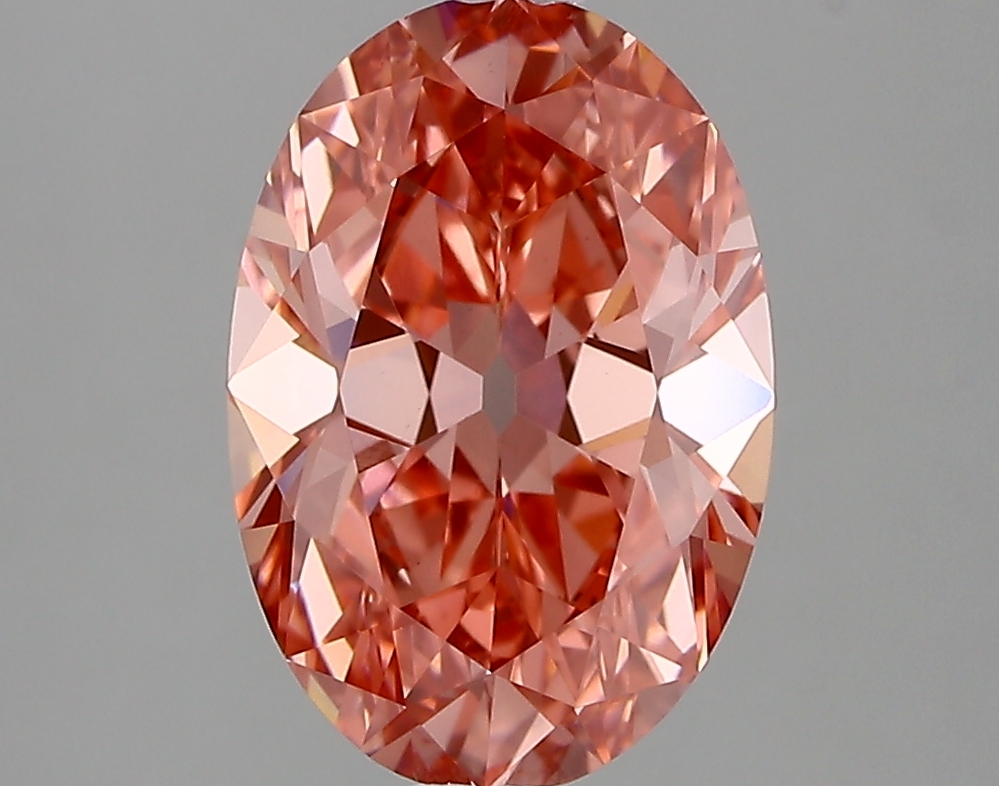 3.01ct FANCY VIVID  PINK VS1 Oval Old Miner (IGI)