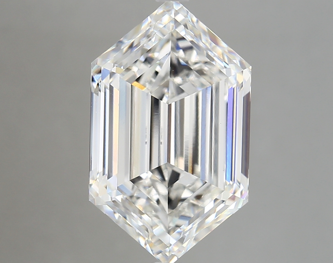 6.20ct F VVS2 Long Hexagon (IGI)