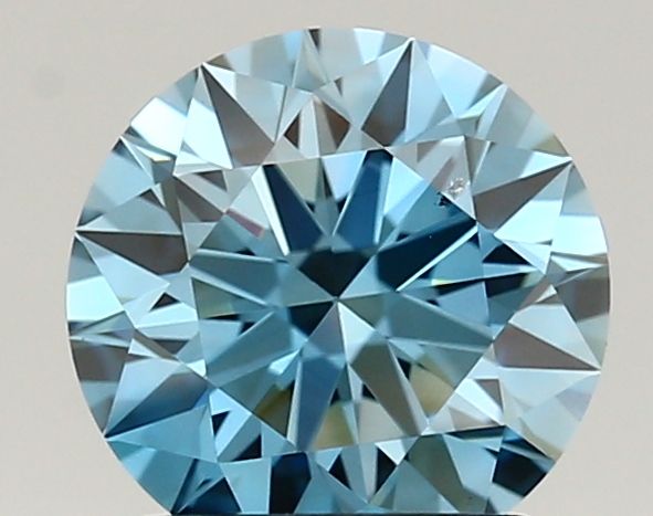 1.39ct FANCY VIVID  BLUE VS2 Round (IGI)