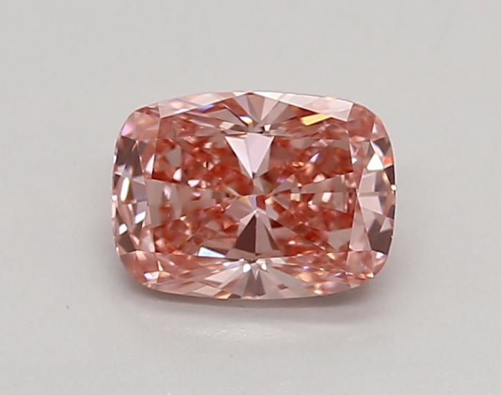 0.79ct FANCY VIVID  PINK VS1 Cushion (IGI)