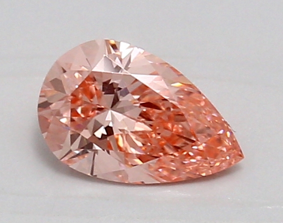 0.89ct FANCY VIVID  PINK VVS2 Pear (IGI)