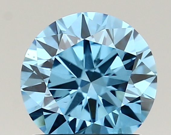 1.09ct FANCY VIVID  BLUE VS2 Round (IGI)