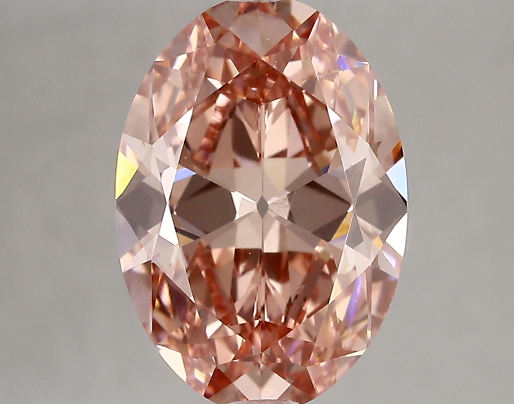 3.45ct FANCY VIVID  PINK VVS2 Oval Old Miner (IGI)