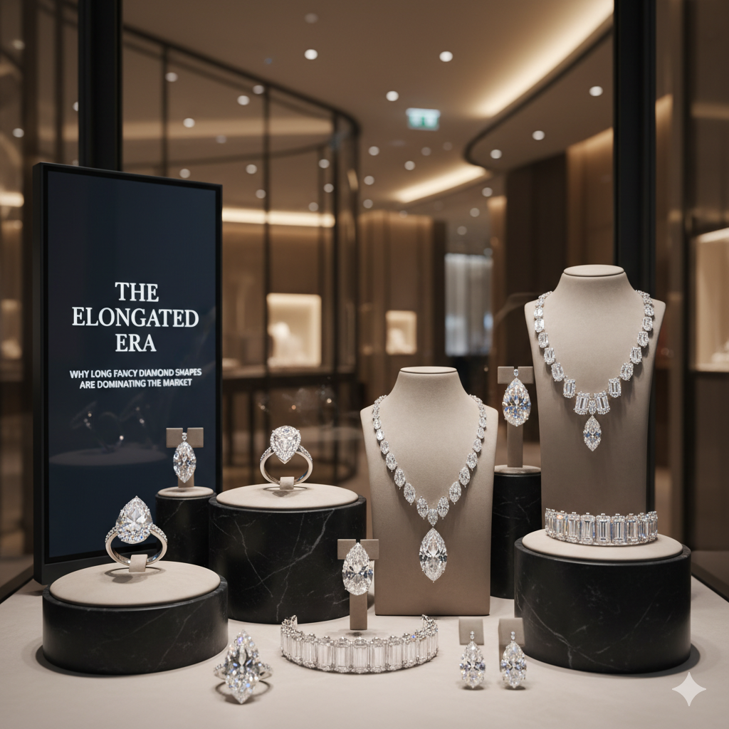 💎The Elongated Era: Why Long Fancy Diamond Shapes Are Dominating the Market