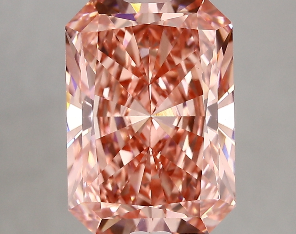 3.67ct FANCY VIVID  PINK VS1 Radiant (IGI)