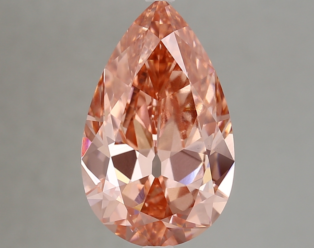4.41ct FANCY VIVID  PINK VS1 Pear (IGI)