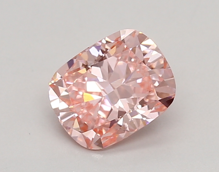0.91ct FANCY VIVID  PINK VS1 Cushion (IGI)