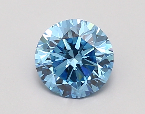 0.93ct FANCY VIVID  BLUE SI1 Round (IGI)