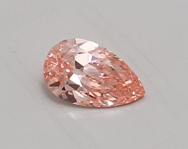 0.54ct FANCY VIVID  PINK VVS2 Pear (IGI)