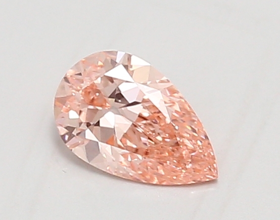 0.58ct FANCY VIVID  PINK VVS2 Pear (IGI)
