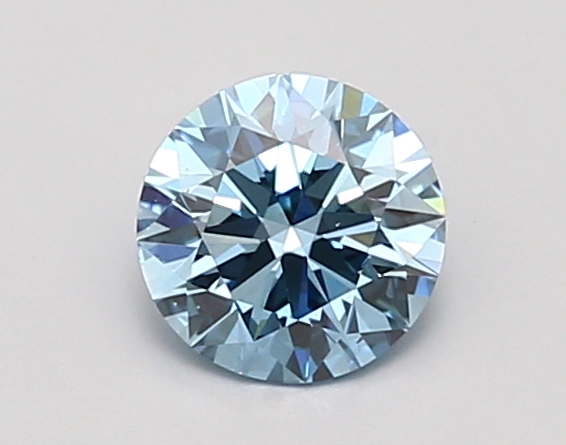 0.90ct FANCY VIVID  BLUE VS2 Round (IGI)
