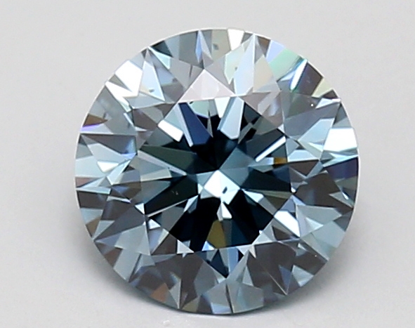 1.84ct FANCY VIVID  BLUE VS2 Round (IGI)