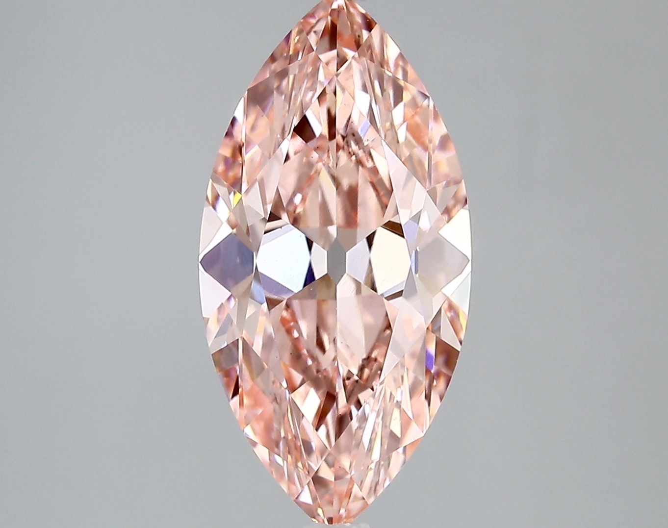 3.80ct FANCY VIVID  PINK VS1 Marquise Old Miner (IGI)