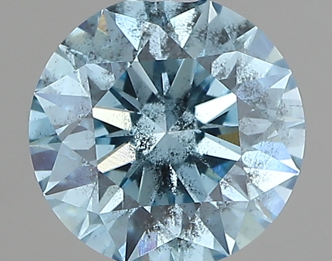 1.00ct FANCY VIVID  BLUE I1 Round (IGI)