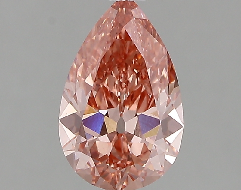 1.18ct FANCY VIVID  PINK VVS2 Pear (IGI)