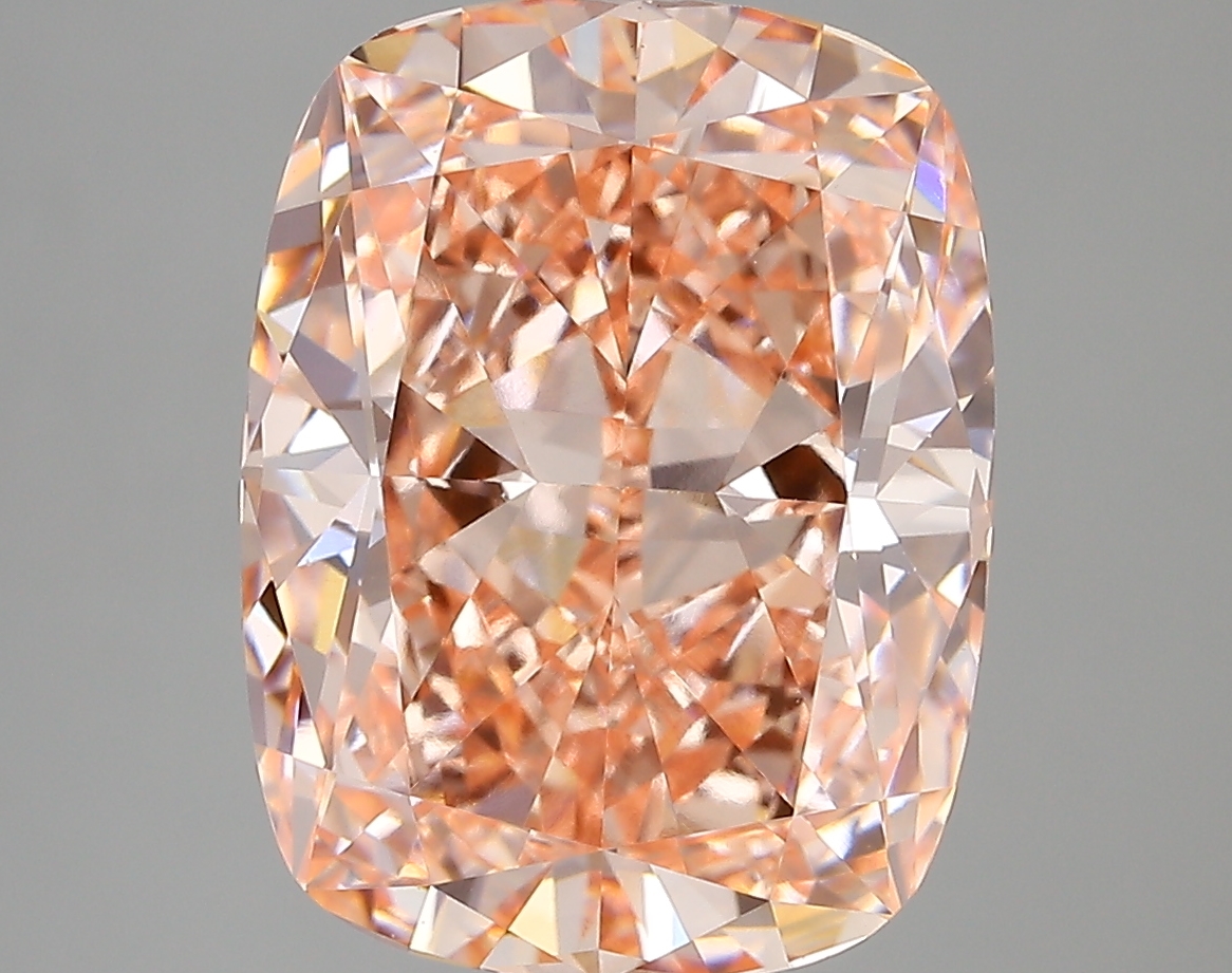 7.03ct FANCY VIVID  PINK VS1 Cushion (IGI)