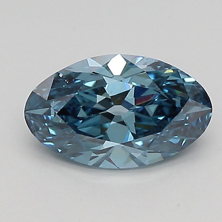 0.94ct FANCY VIVID  BLUE VVS2 Moval (IGI)