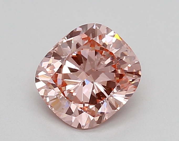 0.83ct FANCY VIVID  PINK VS1 Cushion (IGI)