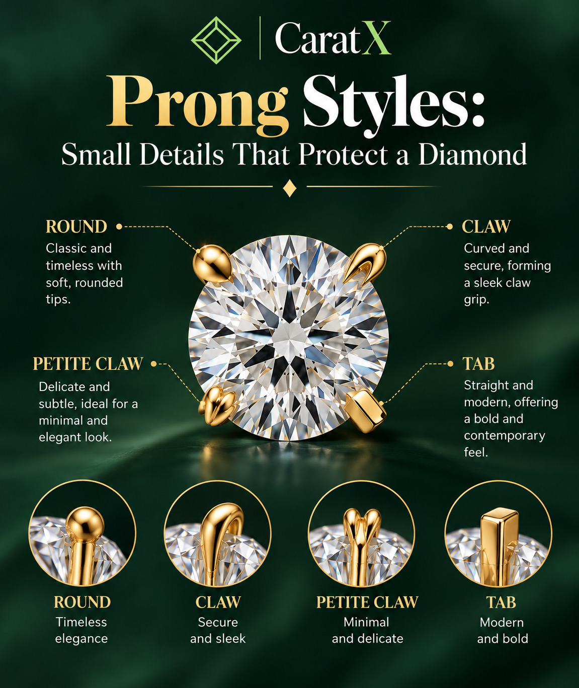Prong Styles: Small Details That Protect a Diamond