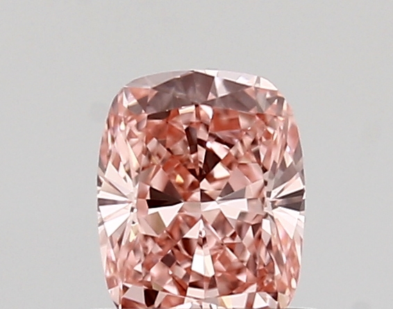 0.57ct FANCY VIVID  PINK VVS1 Cushion (IGI)