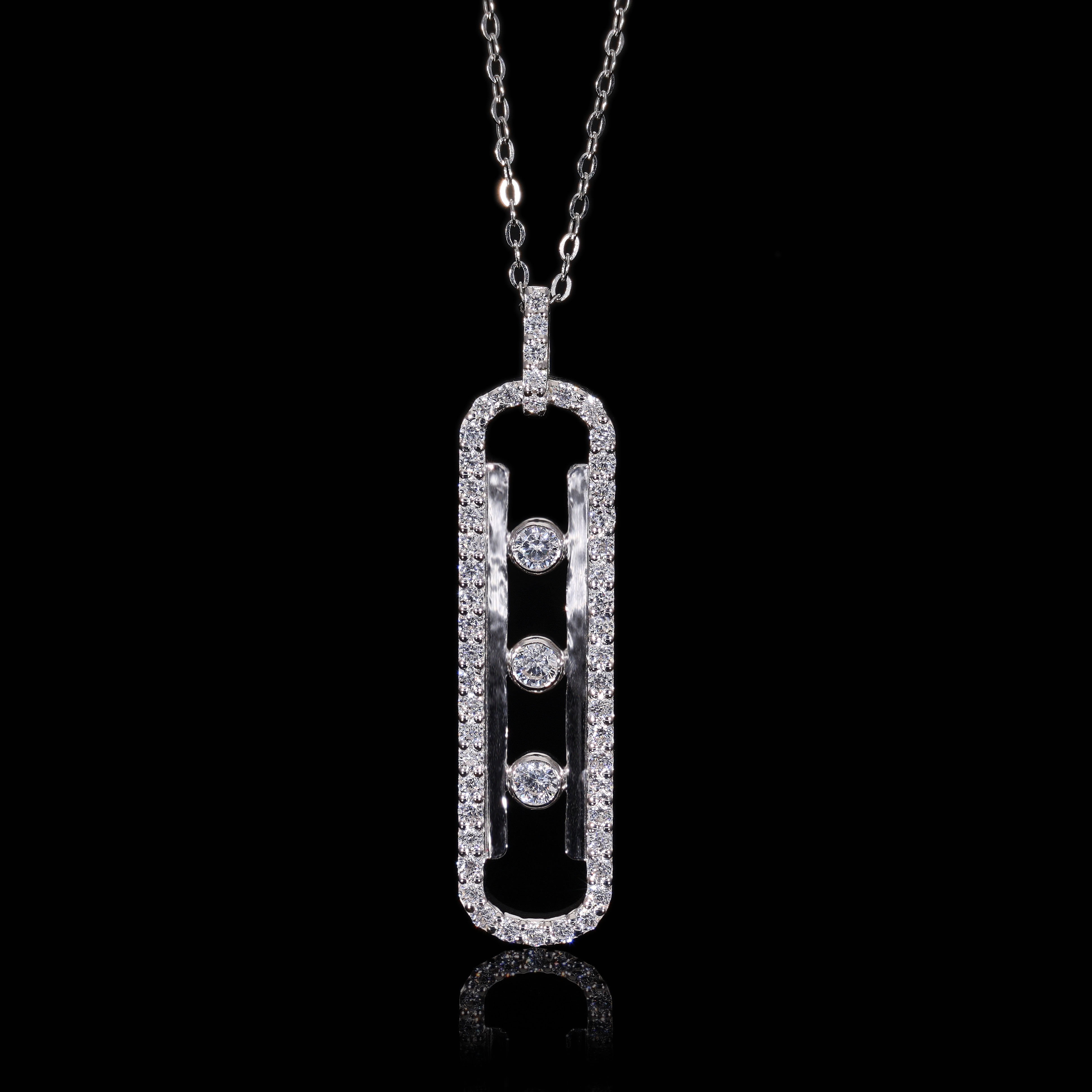 Lab Grown Diamond Twisted Infinity Pendant
