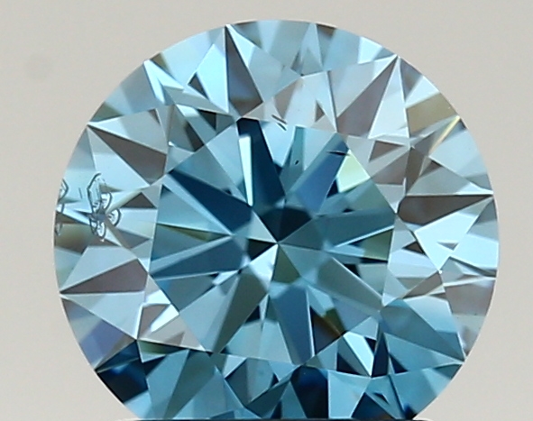 1.44ct FANCY VIVID  BLUE SI1 Round (IGI)