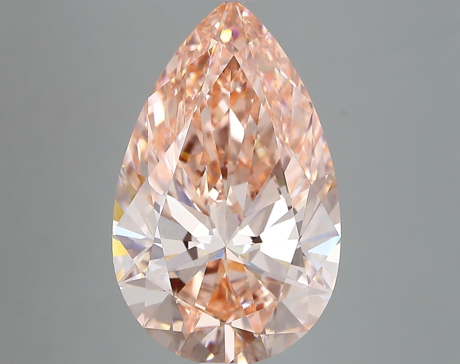6.75ct FANCY VIVID  PINK VVS2 Pear (IGI)