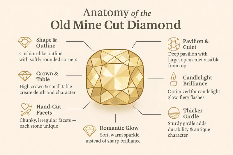 The Anatomy of an Old Mine Cut Diamond: A Collector’s Guide to Antique Brilliance