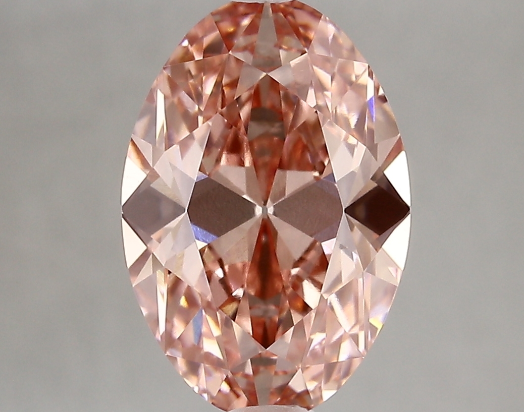 3.20ct FANCY VIVID  PINK VS1 Oval Old Miner (IGI)