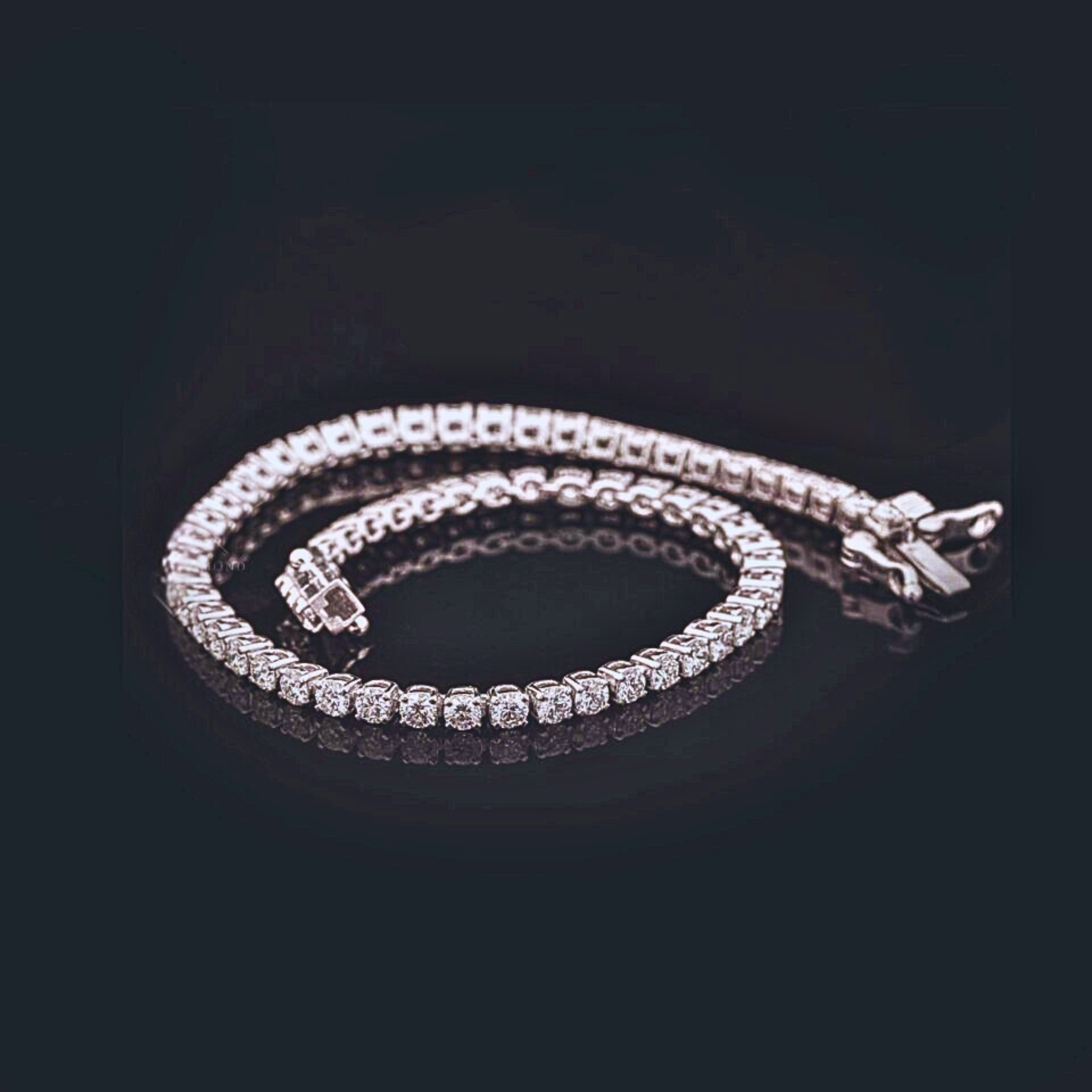 Round Cut LAB Diamond Tennis Bracelet