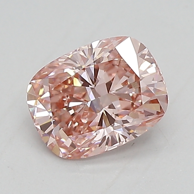 0.87ct FANCY INTENSE  PINK VVS2 Cushion (IGI)