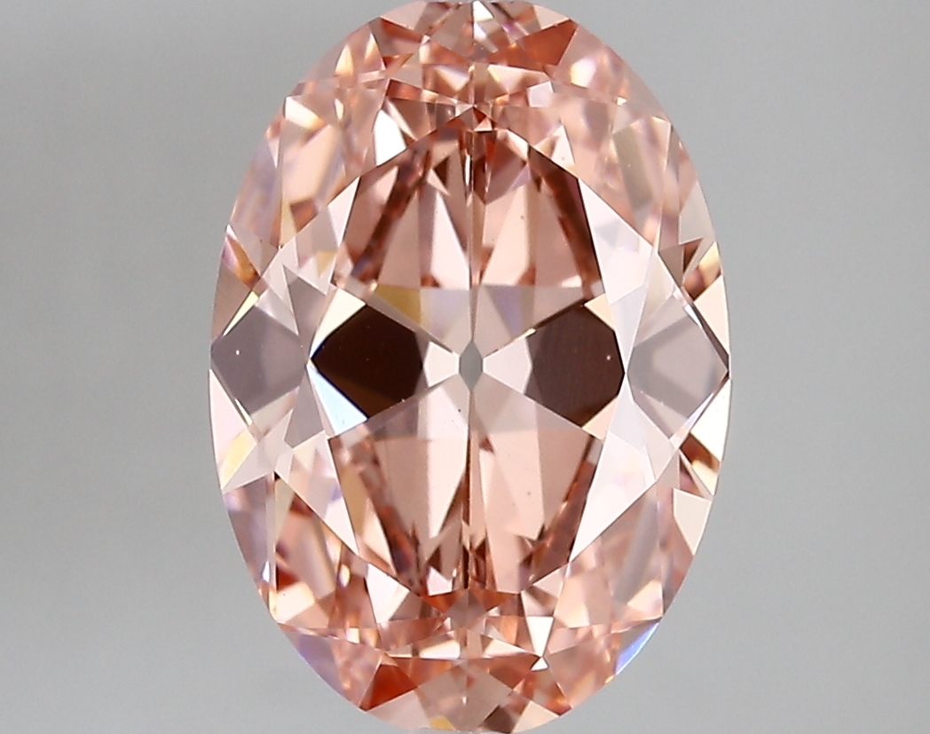 3.44ct FANCY VIVID  PINK VVS2 Oval Old Miner (IGI)