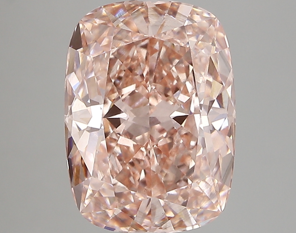3.81ct FANCY VIVID  PINK SI1 Cushion (IGI)