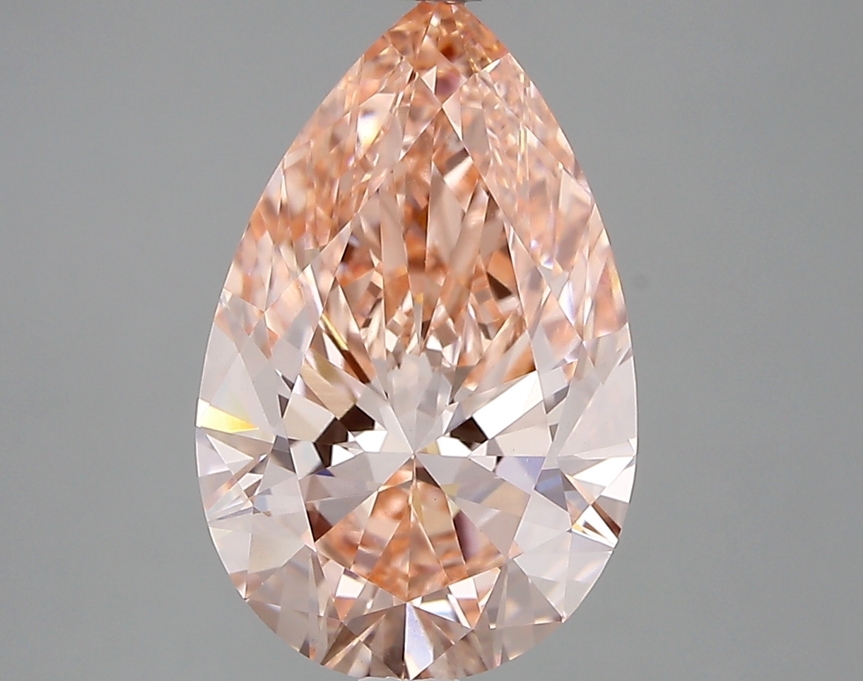 4.02ct FANCY INTENSE  PINK VS1 Pear (IGI)