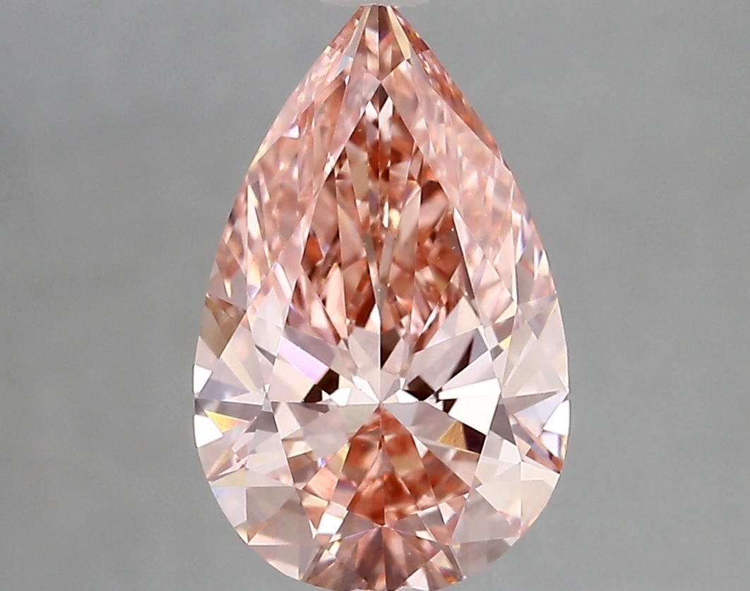 2.44ct FANCY VIVID  PINK VVS2 Pear (IGI)