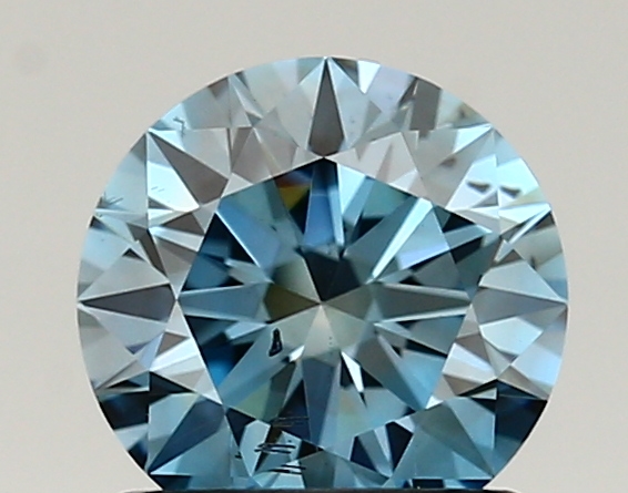 1.02ct FANCY VIVID  BLUE SI1 Round (IGI)