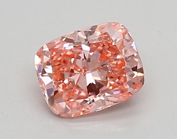 0.51ct FANCY VIVID  PINK VVS2 Cushion (IGI)