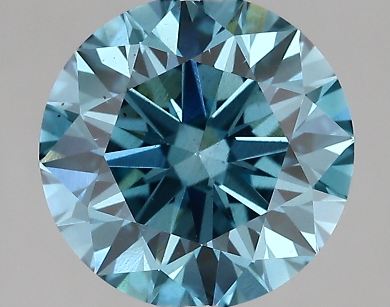 3.11ct FANCY VIVID  BLUE VS2 Round (IGI)