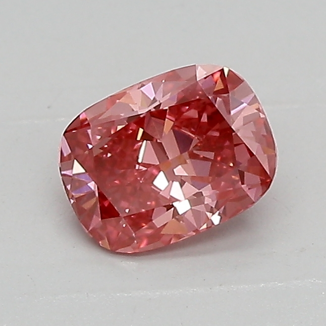 0.65ct FANCY VIVID  PINK VS2 Cushion (IGI)